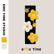 Emo Original Little Daisy Black Car Safety Belt Shoulder Cover Cute Personality Car Accessories Shou