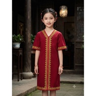 BORNEO DRESS GIRL…free size..20kg to 38kg 5years until 9years