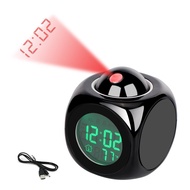 Projection Clock LED Alarm Clock Clock Projection English Clock Projection Creative Decoration Clock