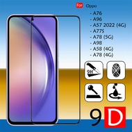 Carristo Oppo A76 A57 2022 A78 5G A98 A58 A78 4G A96 A77S 9D Full Cover Crystal Clear 9H Tempered Gl