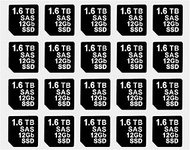 20PCS Capacity Sticker Label for Hard Drive Tray Caddy DXD9H 0DXD9H X7K8W 0X7K8W, Compatible for Del
