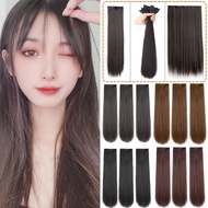 Set Women's Long Straight Hair Wig Invisible Seamless 50cm Hair Straight Extension C6q0