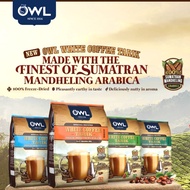 OWL White Coffee Tarik Freezed-Dried Premium Blend Series | Original | Hazelnut | Less Sugar | Coconut Sugar