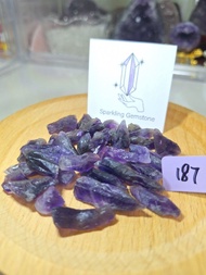 小狼牙紫水晶原石 37粒 no.187