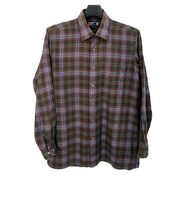 DAKS LONDON แท้ อก42 เสื้อเชิ๊ตแขนยาวลายสก๊อตคลาสสิกสปอต