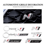 Automotive metal keychain For Hyundai N Line Genesis Azera GDI i10 i20 i30 i40 ix20 ix35 Accent