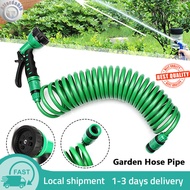 Local Ship Expandable Magic Car Watering Washing Retractable Coil Hose Garden Supplies Irrigation Wa