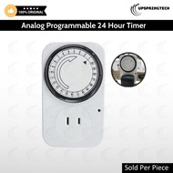 Analog Programmable 24-Hour Timer (15-Min Interval) | Electric Plug Timer Switch