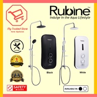 Rubine (RWH-3388) Instant Water Heater with Rainshower & DC Pump *Installation Available*
