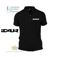 Baju Polo Classic T Shirt COTTON logo Sulam Embroidery UNIFORM FOR MEN & WOMEN ICAR I CAR