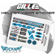 GILLE Helmet Visor Sticker