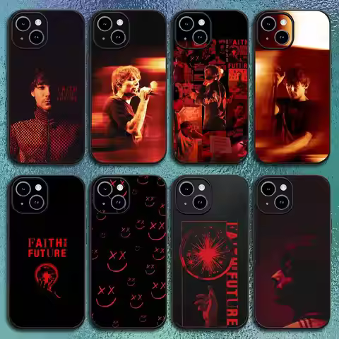 Louis Faith Future T-Tomlinson Phone Case For iPhone12 13 14 15 16 17Pro Max Plus Classic black soft