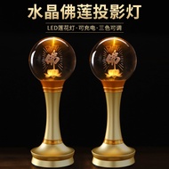 Household lamps, lotus lamps, three-color flower lamps, flower lamps for Buddhist offerings, lotus l