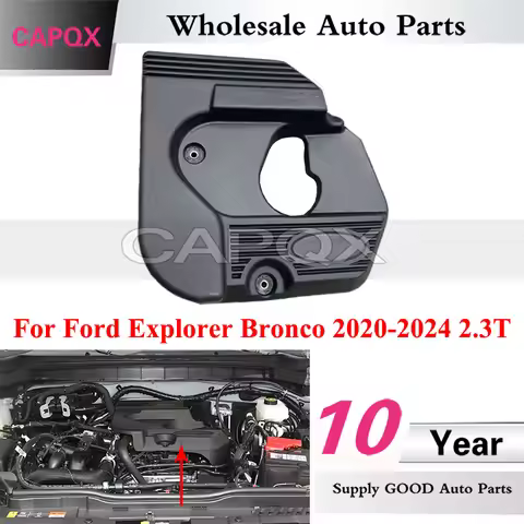 CAPQX L1ME6A949CD Car Engine Upper Cover For Ford Explorer Bronco 2020-2024 2.3T Engine Cover Bonnet