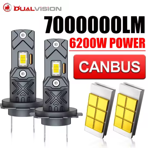 12V 24V Led H7 H4 H1 Car Headlights 6200W Super 1:1 Mini H11 H8 H9 9005 HB3 9006 HB4 9012 HIR2 7545 
