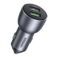 Car CHARGER CAR CASAN UGREEN DUAL PORT USB A FAST CHARGING 36W 10144