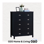 [O2O] SAFARI 5 drawer chest/ 5 layers drawer cabinet/ Storage cabinet/ Bedroom storage organizer