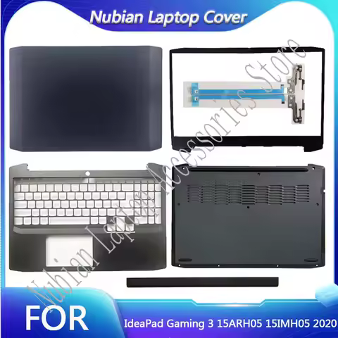 New For IdeaPad Gaming 3 15IMH05 15ARH05 Laptop LCD Rear Cover/Front Frame/Palm Pad/Bottom Cover/hin