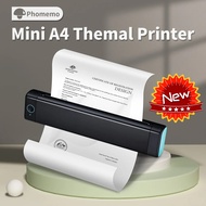 M08F A4 Portable Thermal Printer 8.26"x11.69" A4 Thermal Paper Wireless Mobile Travel Printer Androi