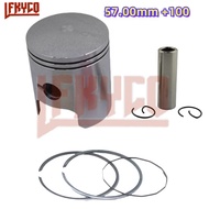 อุปกรณ์เสริมรถจักรยานยนต์ FEYUJ สองจังหวะ56มม. 56.25มม. 56.5มม. 56.75มม. 57มม. สำหรับ TC125 TS125 Su