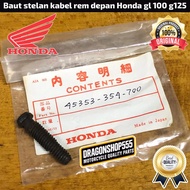 FRONT BRAKE CABLE ADJUSTMENT BOLT HONDA GL 100 GL 125 ORIGINAL NOS 45353-354-700