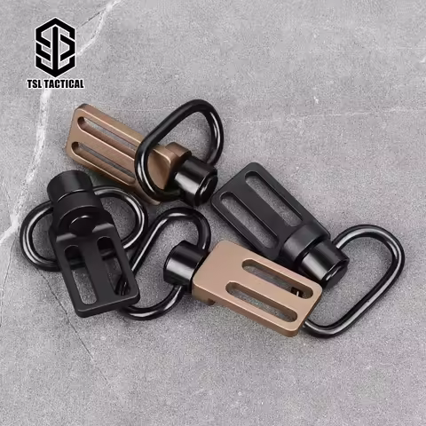 Tactical Gun Sling Buckle Revolve Strap 2 To 1 Pint Airsoft Metal Button Lanyard Buckle For Loss Por