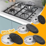 12H Ship Durable 8 Pcs Gas Stove Burner Caps Upgraded Oven Gas Hob Burner Crown