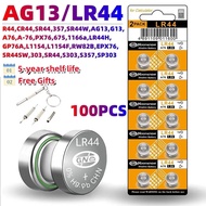 50/100pcs LR44 Batteries L1154F AG13 SR44 A76 Premium Alkaline Battery 1.5VButton Coin Cell Battery 