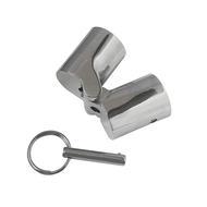 1 Piece Boat Handrail Fitting -Boat Pipe Connector Folding Swivel Coupling Tube Joint Connector for