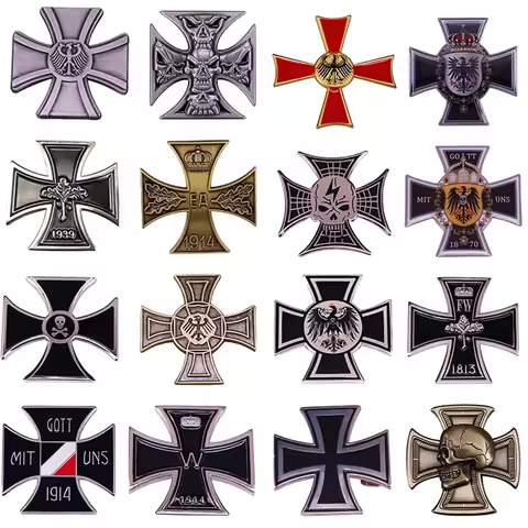 The Unified Emblem of The German Empire Germany Prussia Cross Eagle Badge Pins Decoration Crafts
