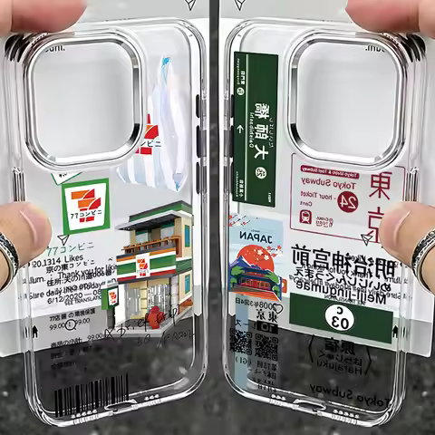 Fashion Retro Japan Label New Phone Case For IPhone 17 16e 16 15 14 13 12 11 Mini Pro Max X XR XSMAX