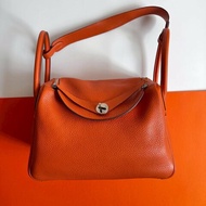 🩷愛馬仕必買款 Hermes 南瓜橘LINDY 30