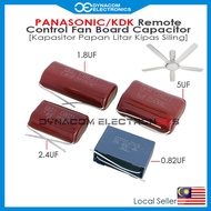 Panasonic/KDK Ceiling Fan Condenser Capacitor 0.82uF 1.8uF 2.4uF 5uF [Condenser Kipas Siling]