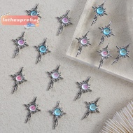 [lnthesprebaS] 5pcs 3D Alloy Nail Ch Decorations Cross Star Accessories Glitter Rhinestone Nail Parts Nail Art Materials Supplies new