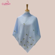 [HIDAYU PREMIUM] Bawal Sulam Tangan Helena Tudung Bawal Cotton Premium Cotton Voile Bidang 45 Corak Borong Murah Hijab