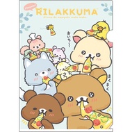 Rilakkuma A4 Folder L Folder-Eat Together PIZZA 86157