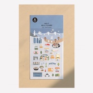 Suatelier Stickers | Travel In Busan, Assorted Decorative Stickers, Travel Journaling, Scrapbooking 