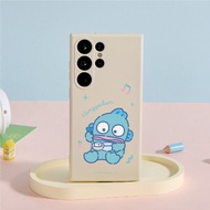 三麗鷗男團人魚漢頓泡茶純色矽膠SAMSUNG手機殼