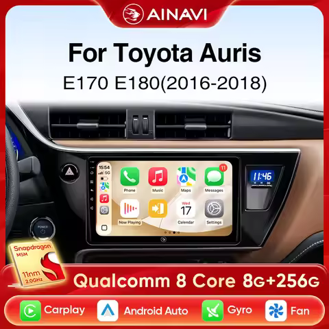 Ainavi Car Radio For Toyota Auris 2016 2017 2018 Corolla Altis Hybrid E170 E180 Carplay Android Auto