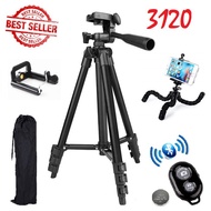 [Speed] Combo 5 New Generation Tripod TF 3120 + Bluetooth 001 Clamp + Octopus Stand + Tripod Bag