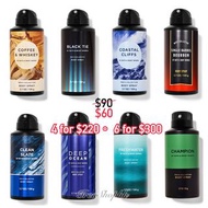 Clearance Sale~ 4 for $220🇺🇸Bath and body works  Men’s collections deodorizing body spray
