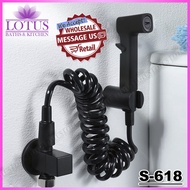 Lotus Baths S-618 - S-617 Toilet Bidet Sprayer 304 Stainless Steel Bathroom Bidet Hand Spray Fauce