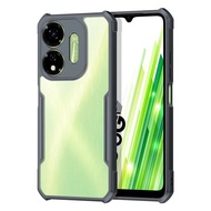 For itel P55 5G A70 A60 A60s P661N P665L A666L A665L Clear Acrylic Airbag Case Hybrid Silicone Bumpe