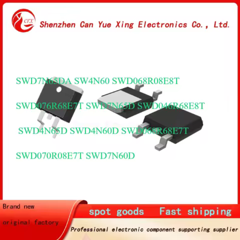 50pieces SWD7N65DA SW4N60 SWD068R08E8T SWD076R68E7T SWD7N65D SWD046R68E8T SWD4N65D SWD4N60D SWD068R6