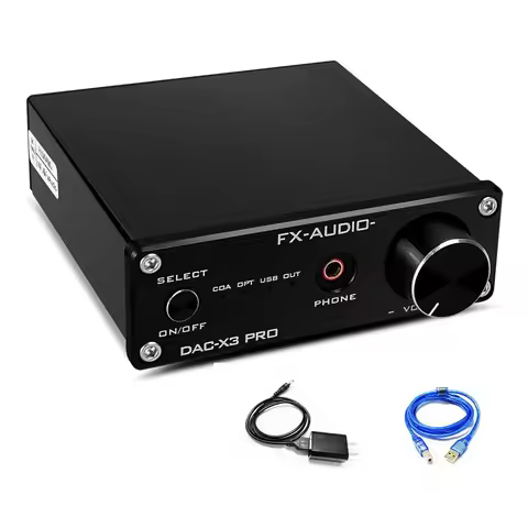 FX-AUDIO DAC-X3PRO USB DAC ESS9023 Headphone Amplifier CS8416 Support ASRC Transmission HiFi Portabl