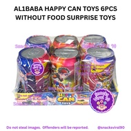 HALAL AL1BABA HAPPY CAN TOYS 6PCS WITHOUT FOOD SURPRISE TOYS SV90