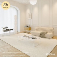 [BH]Plain Creamy Luxury Living Room Carpet Ins Soft Foot Mat Plush Carpet Thick Bedroom Big Fur Carp