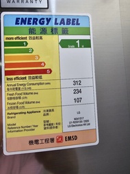 LG 變頻雙門智能雪櫃 陳列品99新未用過