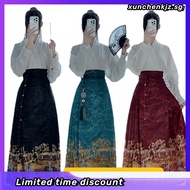 Hanfu costume woman jacquard long/short horse face skirt horse-face skirt horse-face skirt horse-fac