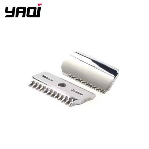 YAQI Vostok 70OC 316 Stainless Steel Polished Dual Comb Safety Razor Head with 0.7mm Blade Gap